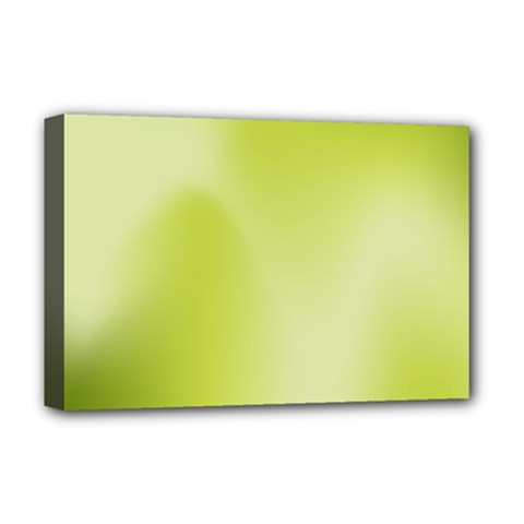 Green Soft Springtime Gradient Deluxe Canvas 18  X 12   by designworld65