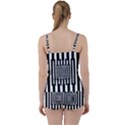 Black Stripes Endless Window Tie Front Two Piece Tankini View2