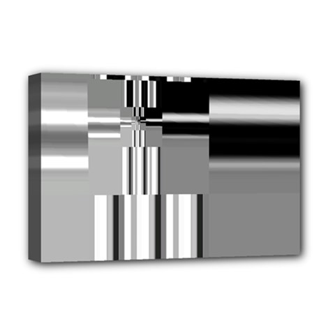 Black And White Endless Window Deluxe Canvas 18  X 12   by designworld65