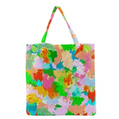 Colorful Summer Splash Grocery Tote Bag by designworld65