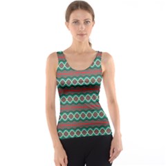 Ethnic Geometric Pattern Tank Top by linceazul