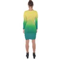 Ombre Asymmetric Cut-Out Shift Dress View2