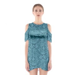 Floral Pattern Shoulder Cutout One Piece by ValentinaDesign