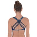 Stylish Abstract Blue Strips Got No Strings Sports Bra View2
