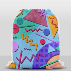 Memphis #10 Drawstring Bag (small) by RockettGraphics