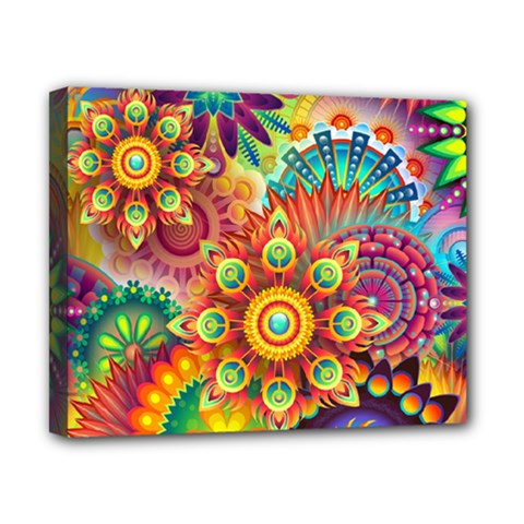 Colorful Abstract Pattern Kaleidoscope Canvas 10  X 8  by paulaoliveiradesign