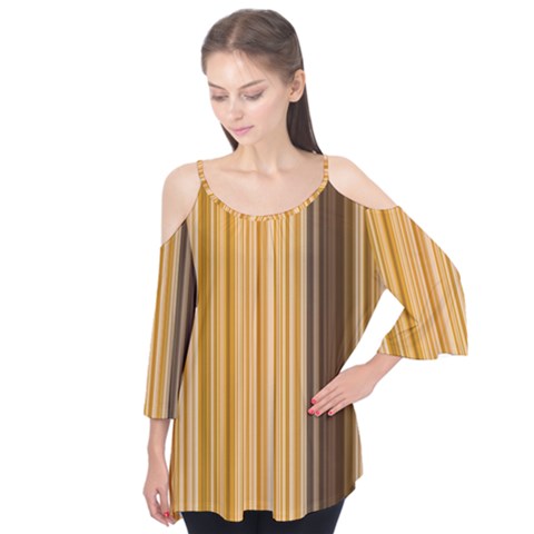 Brown Verticals Lines Stripes Colorful Flutter Tees by Mariart