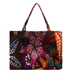Hanging Paper Star Lights Medium Tote Bag by Mariart