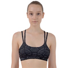 Tile Emboss Luxury Artwork Depth Line Them Up Sports Bra by Nexatart