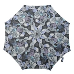 Ghosts Blue Sinister Helloween Face Mask Hook Handle Umbrellas (small) by Mariart