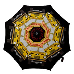 Back To School - School Bus Hook Handle Umbrellas (small) by Valentinaart