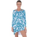 Summer Icons Toss Pattern Asymmetric Cut-Out Shift Dress View1