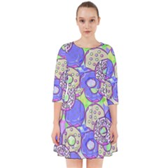 Donuts Pattern Smock Dress by ValentinaDesign