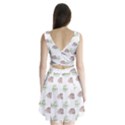 Pinecone Pattern Split Back Mini Dress  View2