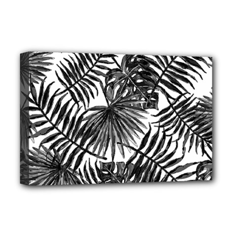 Tropical Pattern Deluxe Canvas 18  X 12   by ValentinaDesign