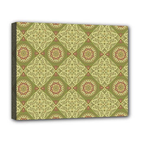 Oriental Pattern Deluxe Canvas 20  X 16   by ValentinaDesign