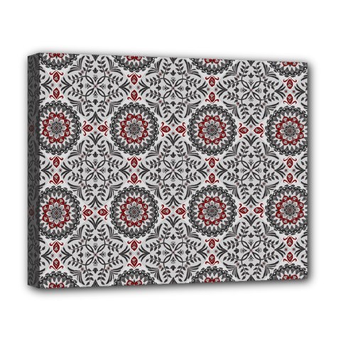 Oriental Pattern Deluxe Canvas 20  X 16   by ValentinaDesign