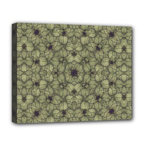 Stylized Modern Floral Design Deluxe Canvas 20  X 16   by dflcprints