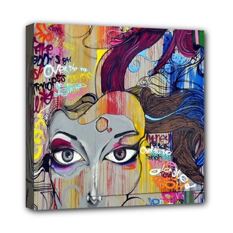 Graffiti Mural Street Art Painting Mini Canvas 8  X 8  by BangZart