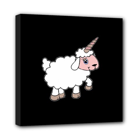Unicorn Sheep Mini Canvas 8  X 8  by Valentinaart