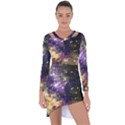 Space colors Asymmetric Cut-Out Shift Dress View1