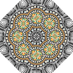 High Contrast Mandala Hook Handle Umbrellas (medium) by linceazul