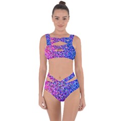 Triangle Tile Mosaic Pattern Bandaged Up Bikini Set  by Nexatart
