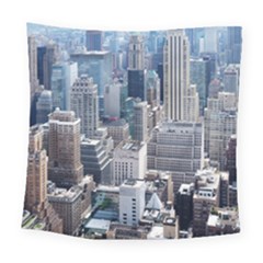 Manhattan New York City Square Tapestry (large) by Nexatart