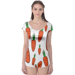 Fruit Vegetable Carrots Boyleg Leotard  by Mariart