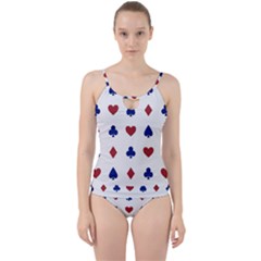Playing Cards Hearts Diamonds Cut Out Top Tankini Set by Mariart