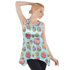 Sweet Pattern Side Drop Tank Tunic by Valentinaart