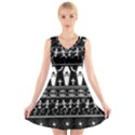 Halloween pattern V-Neck Sleeveless Skater Dress View1