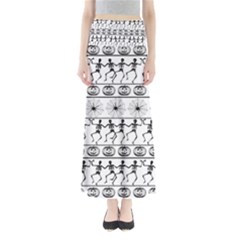 Halloween Pattern Full Length Maxi Skirt by ValentinaDesign