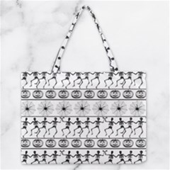 Halloween Pattern Zipper Medium Tote Bag by ValentinaDesign