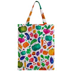 Pattern Autumn White Zipper Classic Tote Bag by kostolom3000shop