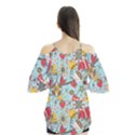 Flower Fruit Star Polka Rainbow Rose Flutter Tees View2