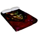 Wonderful Venetian Mask With Floral Elements Fitted Sheet (Queen Size) View2
