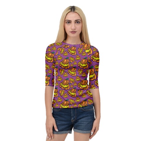 1pattern Halloween Colorfuljack Icreate Quarter Sleeve Raglan Tee by iCreate