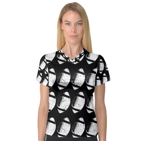 Footballs Icreate V-neck Sport Mesh Tee by iCreate