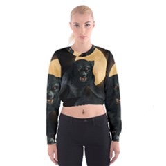 Werewolf Cropped Sweatshirt by Valentinaart