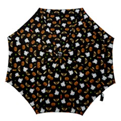 Halloween Pattern Hook Handle Umbrellas (small) by Valentinaart