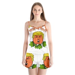 Trump Or Treat  Satin Pajamas Set by Valentinaart
