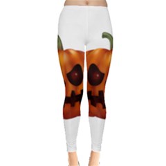 Halloween Pumpkin Leggings  by Valentinaart