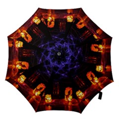 Awaiting Halloween Night Hook Handle Umbrellas (large) by gothicandhalloweenstore