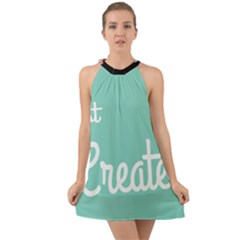 Bloem Logomakr 9f5bze Halter Tie Back Chiffon Dress by createinc