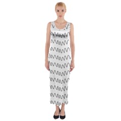 Tattoos Transparent Tumblr Overlays Wave Waves Black Chevron Fitted Maxi Dress by Mariart