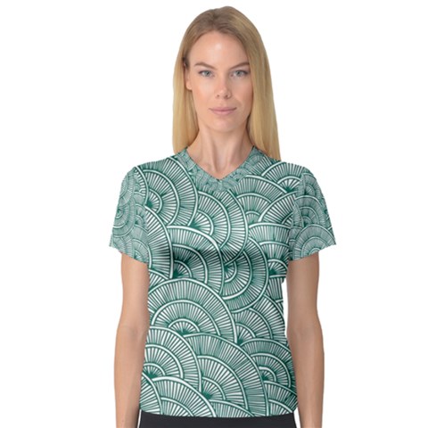 Design Art Wesley Fontes V-neck Sport Mesh Tee by wesleystores