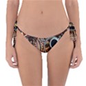 Midnight Never Ends, a Red Checkered Diner Fractal Reversible Bikini Bottom View1