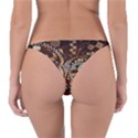 Midnight Never Ends, a Red Checkered Diner Fractal Reversible Bikini Bottom View2