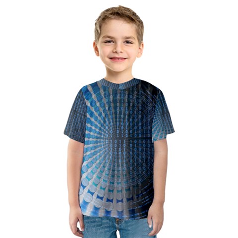 Data Computer Internet Online Kids  Sport Mesh Tee by Celenk